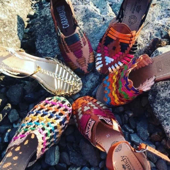 Sandy Exclusivas Rainbow Mexican Huaraches - Picture 7 of 9
